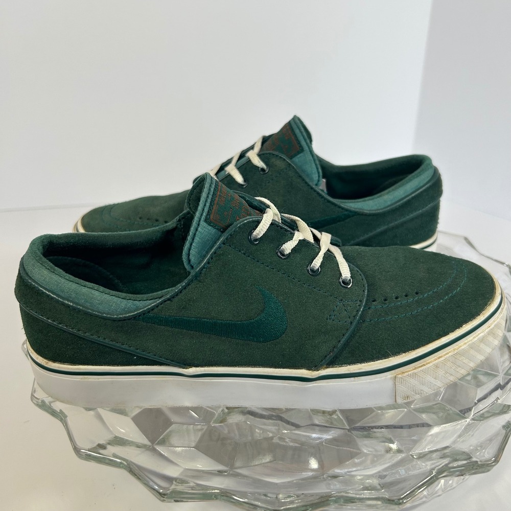 Nike Zoom Stefan Janoski Canvas Skateboarding Shoes Sneakers‎ Green Size 5